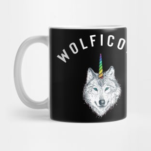 Wolficorn Wolf Unicorn Halloween Mug